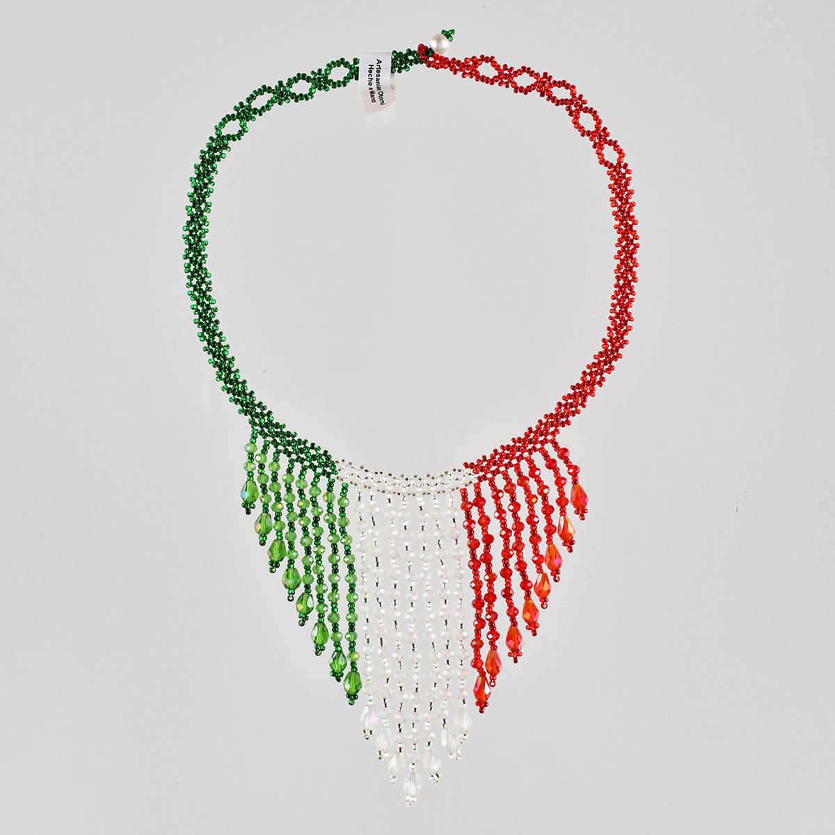 Collar otomi tricolor mexicano n10