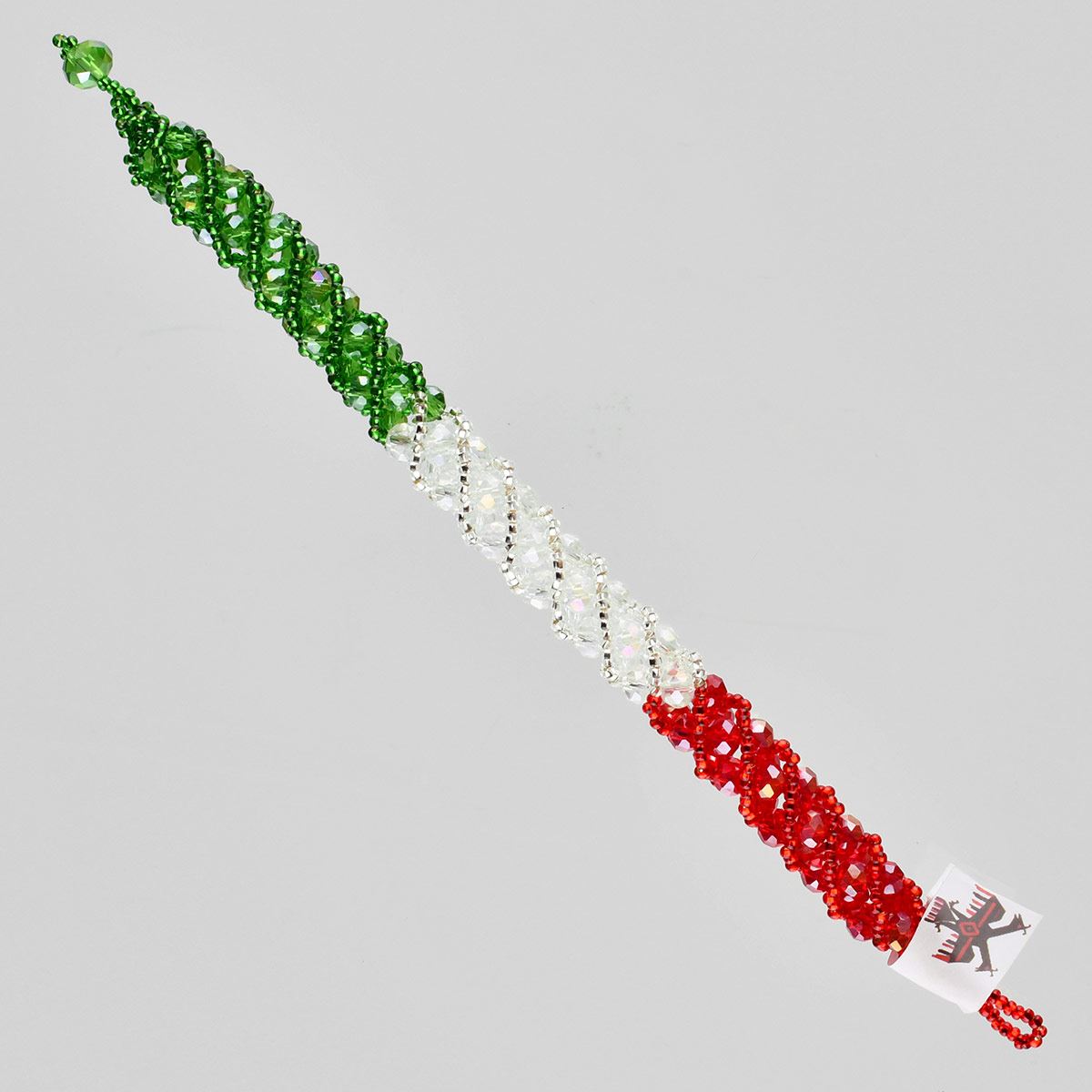 Pulsera otomi tricolor mexicano n017