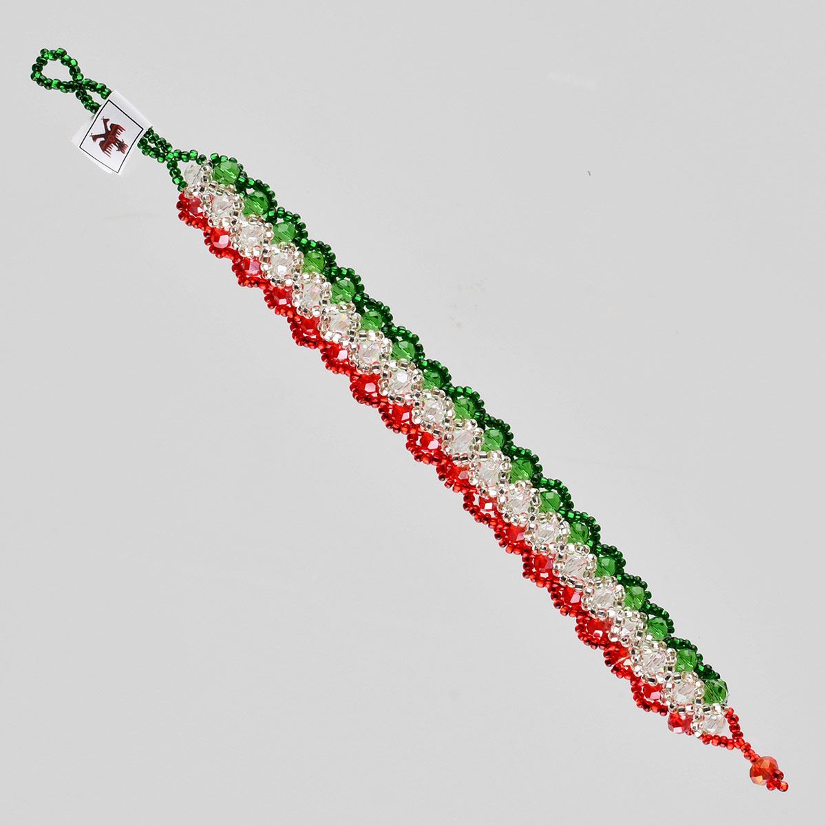 Pulsera otomi tricolor mexicano n018