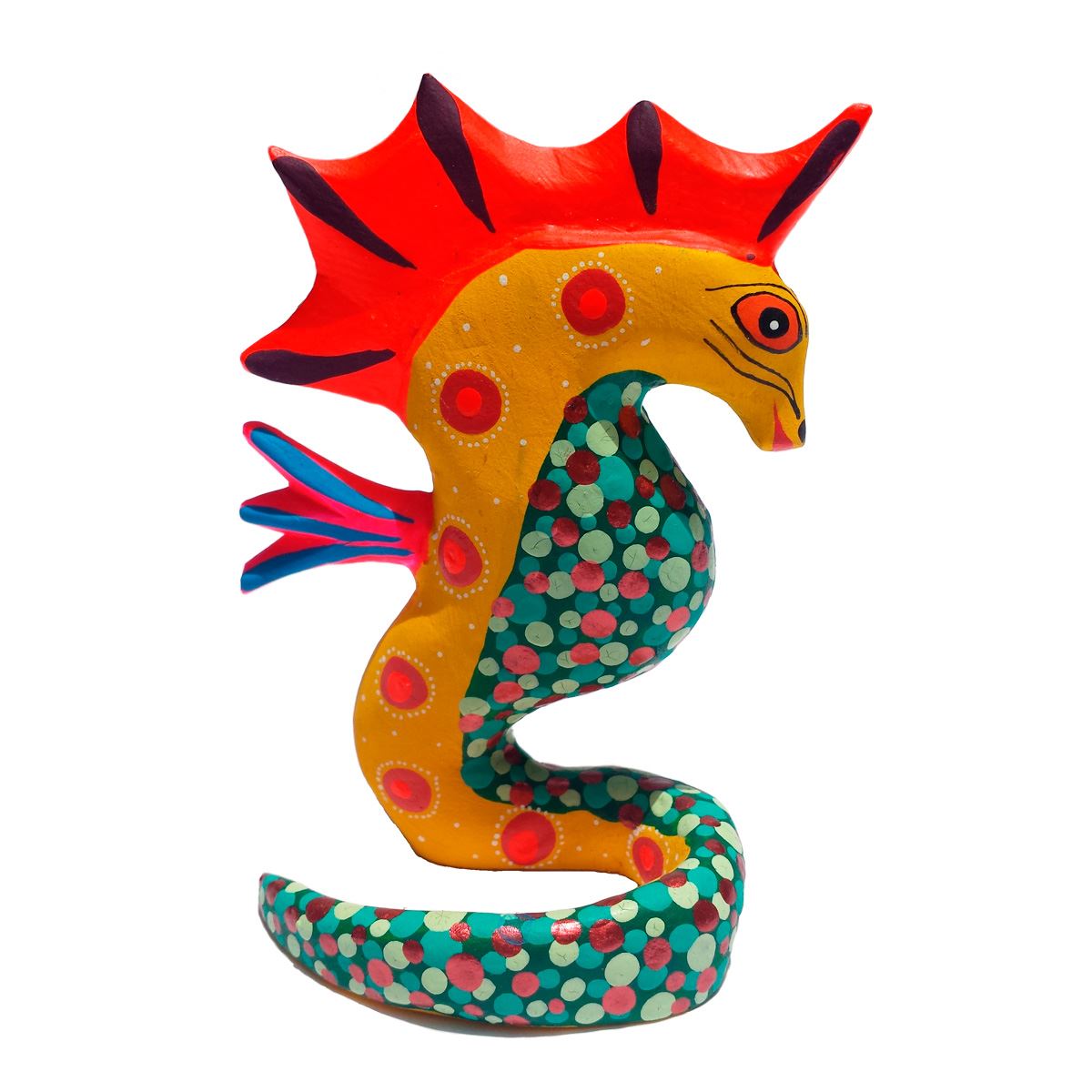 Alebrije mediano caballo de mar - Artesanía