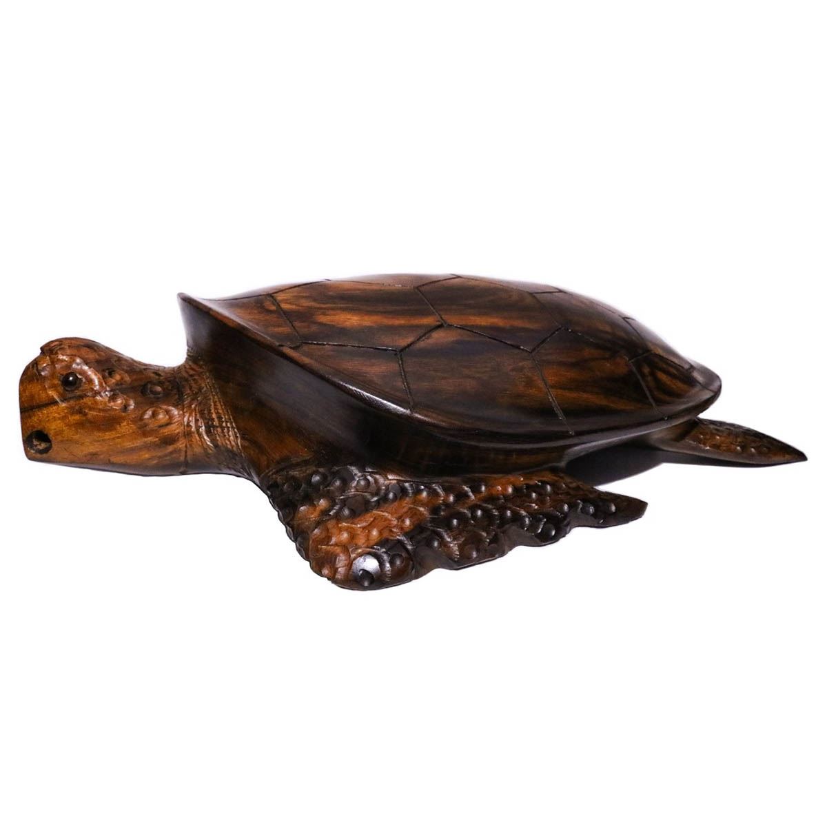 Tortuga de madera 23 cm - Artesanía