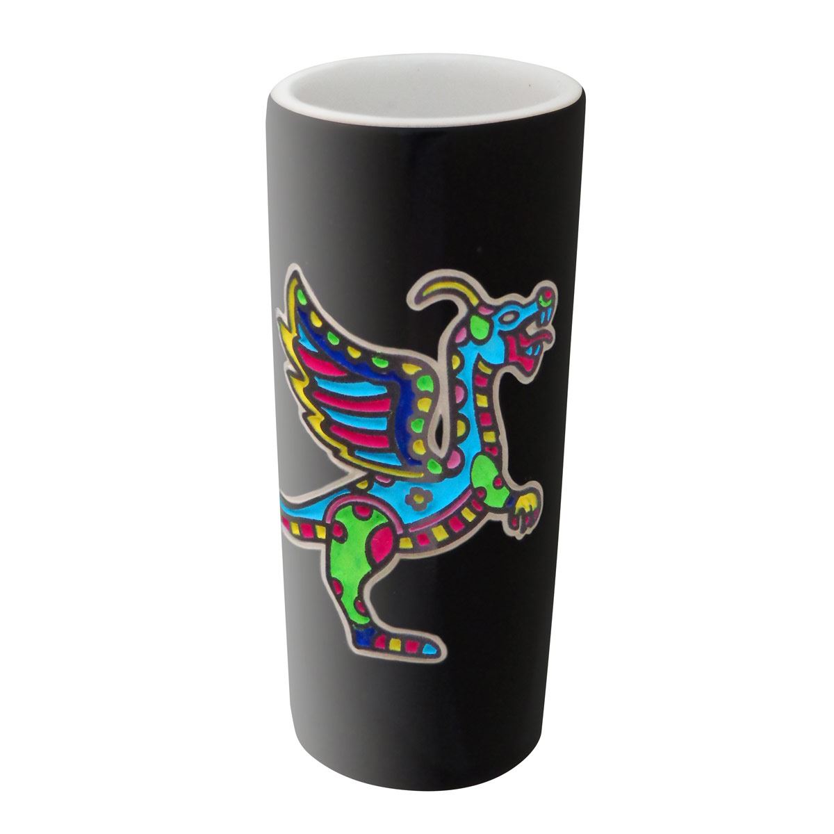 Tequilero 2 Oz Negro Dragon Grabado