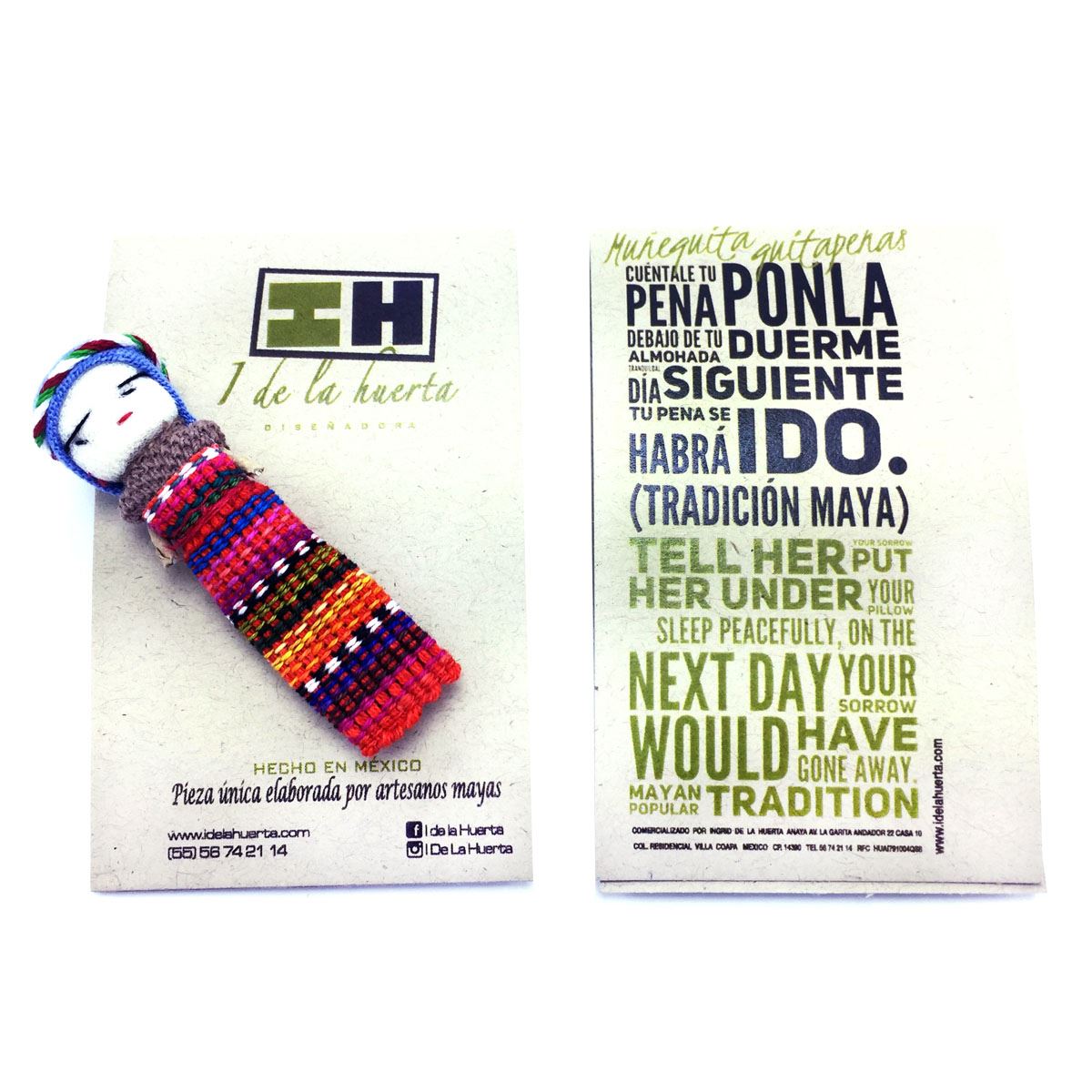 Muñequita quitapenas de I De La Huerta - Artesanía