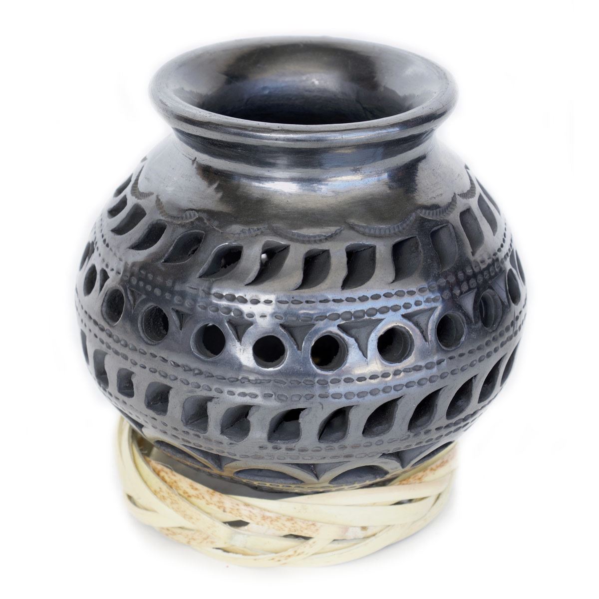 Cántaro barro negro c/base modelo-11 1