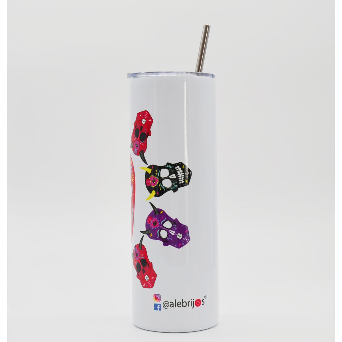 Termo Acero Cabos Máscaras Calavera