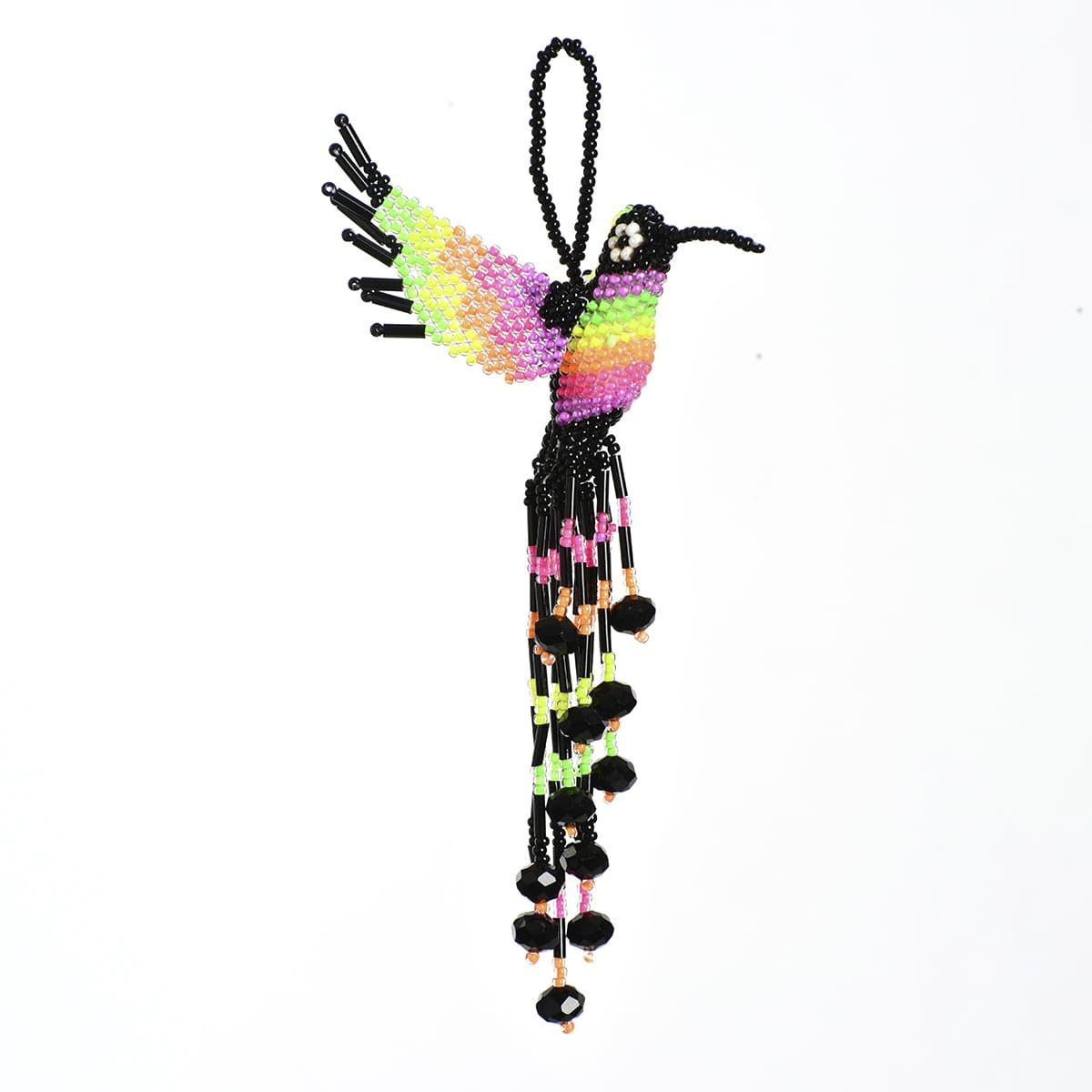 Colgante Colibrí Chaquira Artesanal