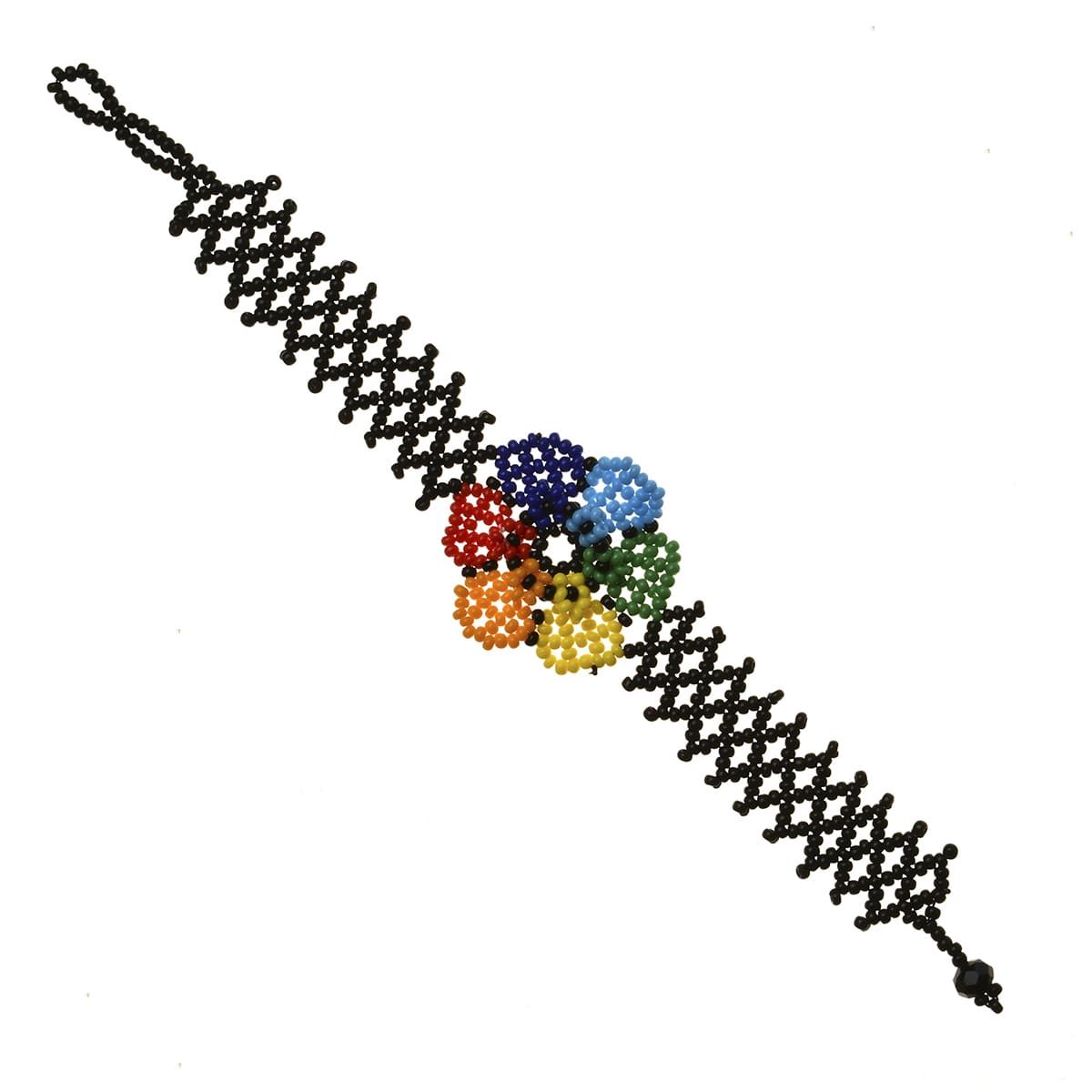 Pulsera Flor Chaquira Artesanal