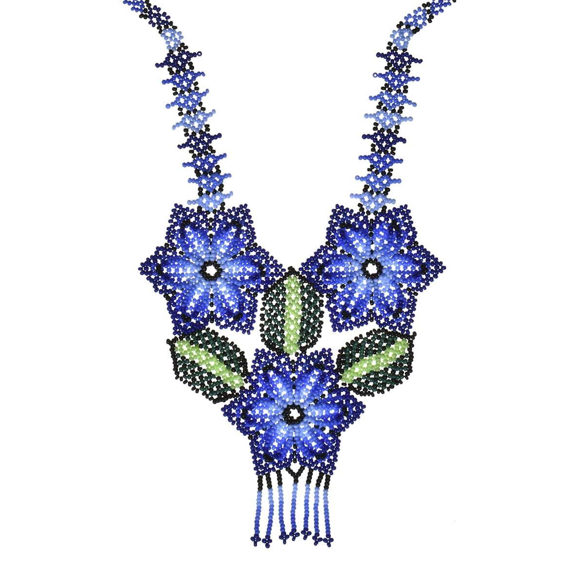 Collar Flor Chaquira Artesanal