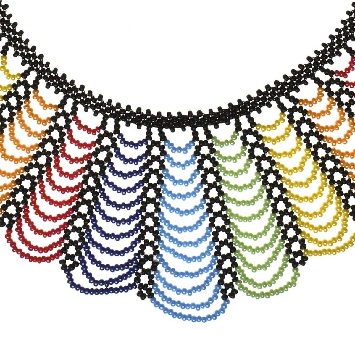 Collar Tigre Chaquira Artesanal