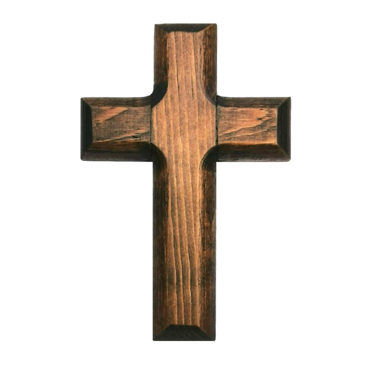Cruz Madera Viejo Arte Acabado Rústico Ch