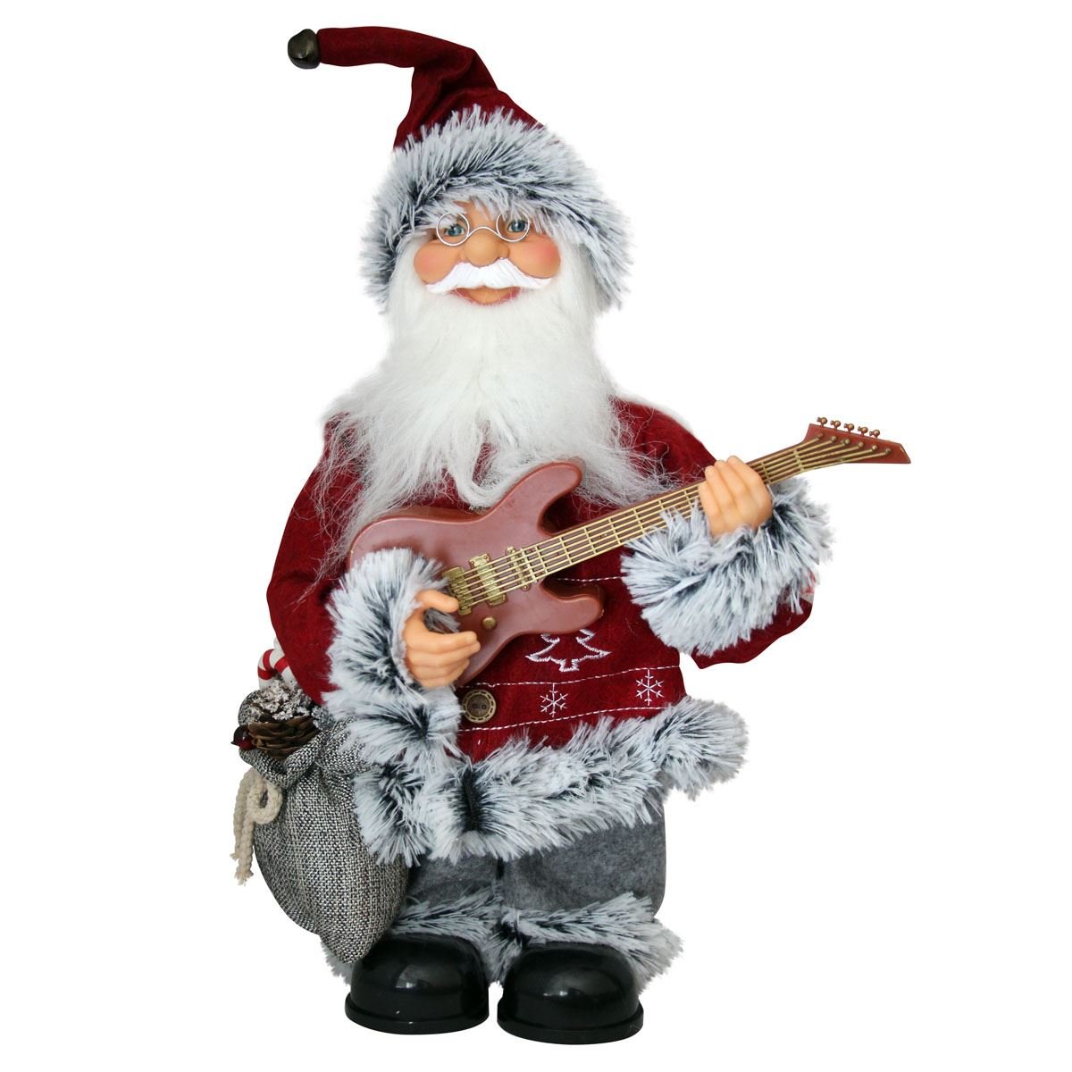 Santa Standing Playing The Guitar