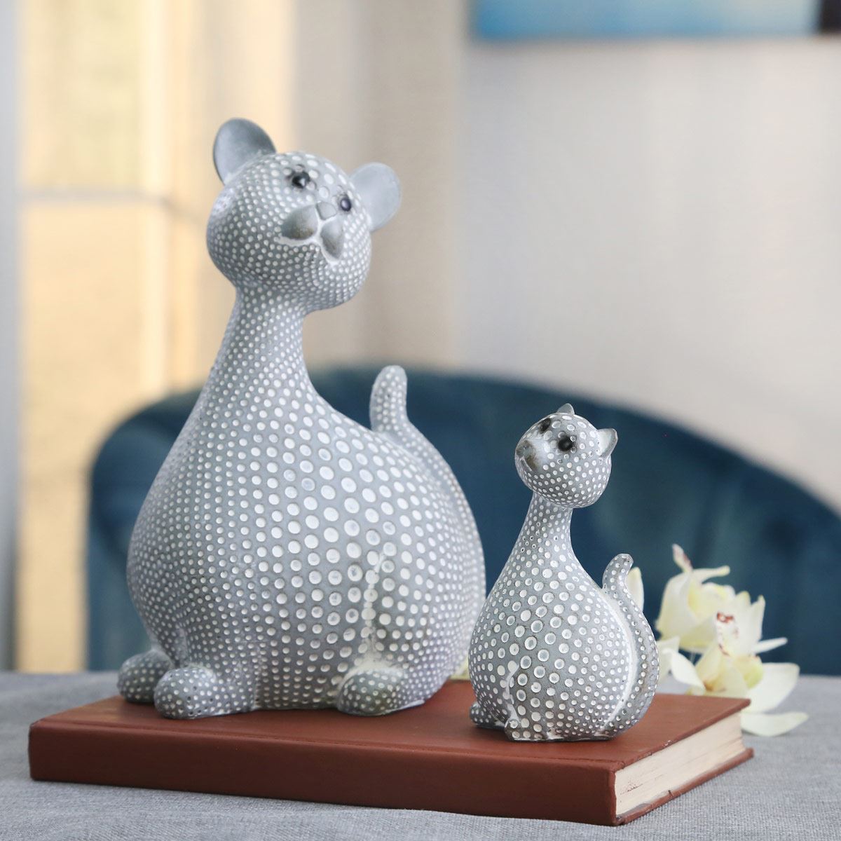 Gato Con Manchas Gris