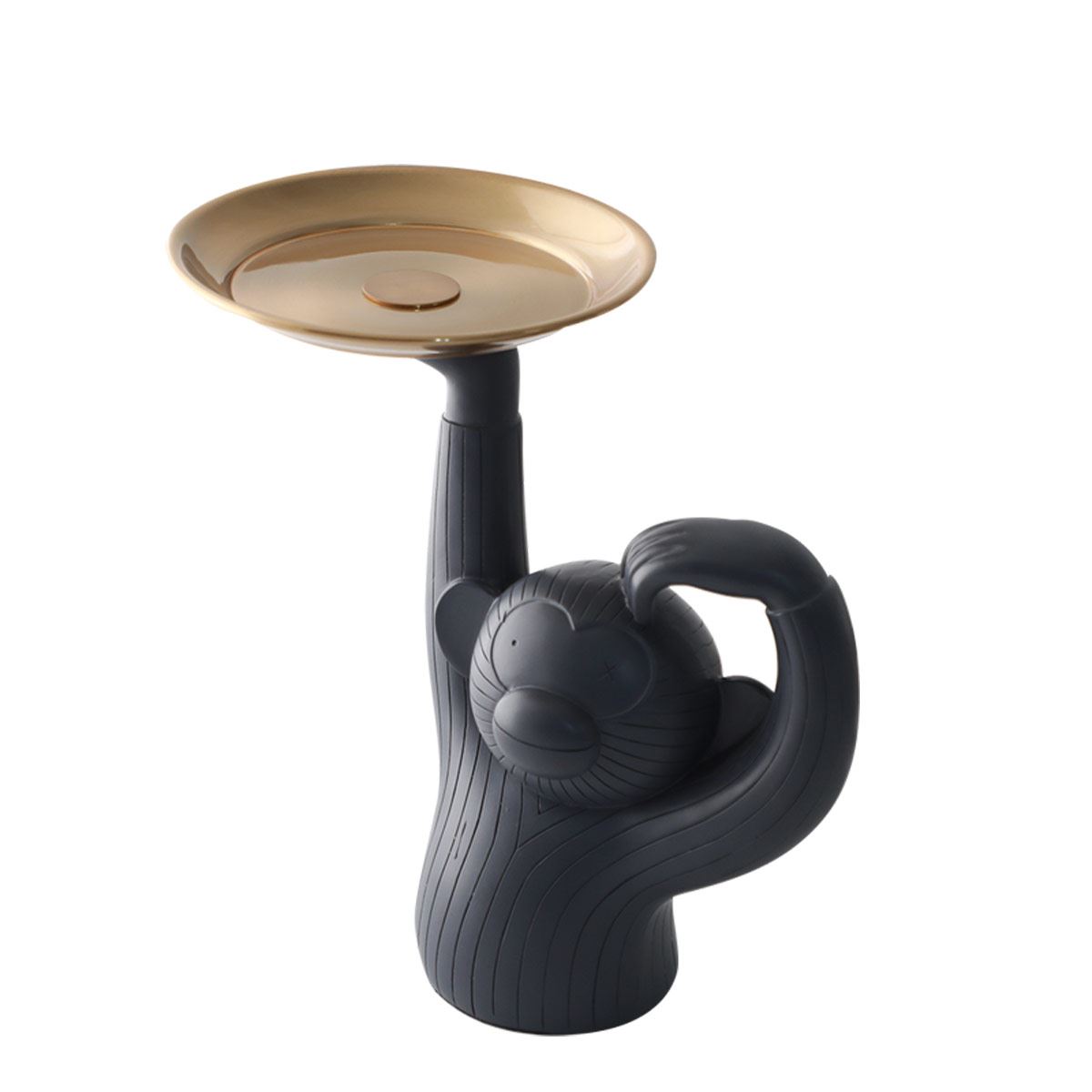 Figura Furnishing changuito nego con plato en la mano