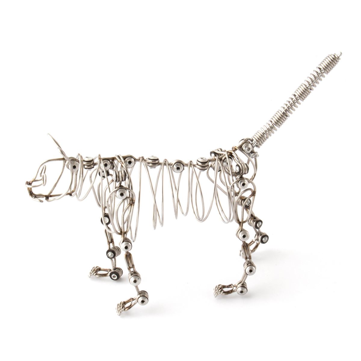 Figura alambre animal gato