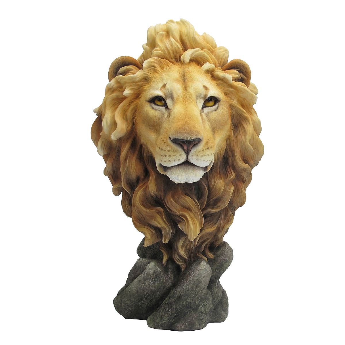 Lion head bust