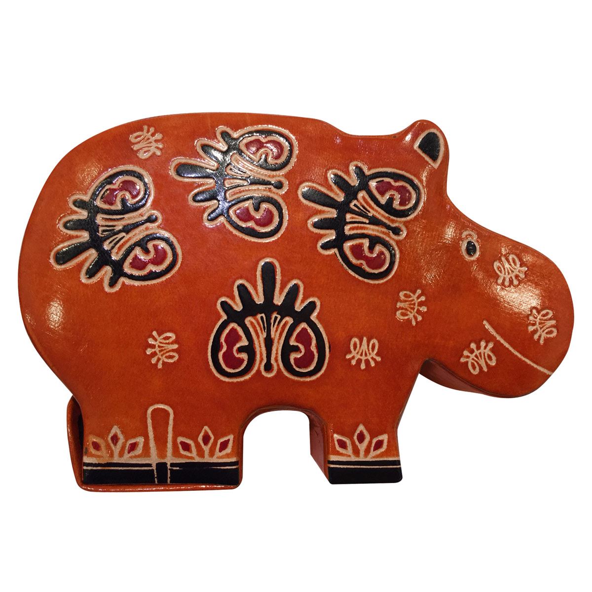 Alcancía Sanborns hipopótamo de cuero