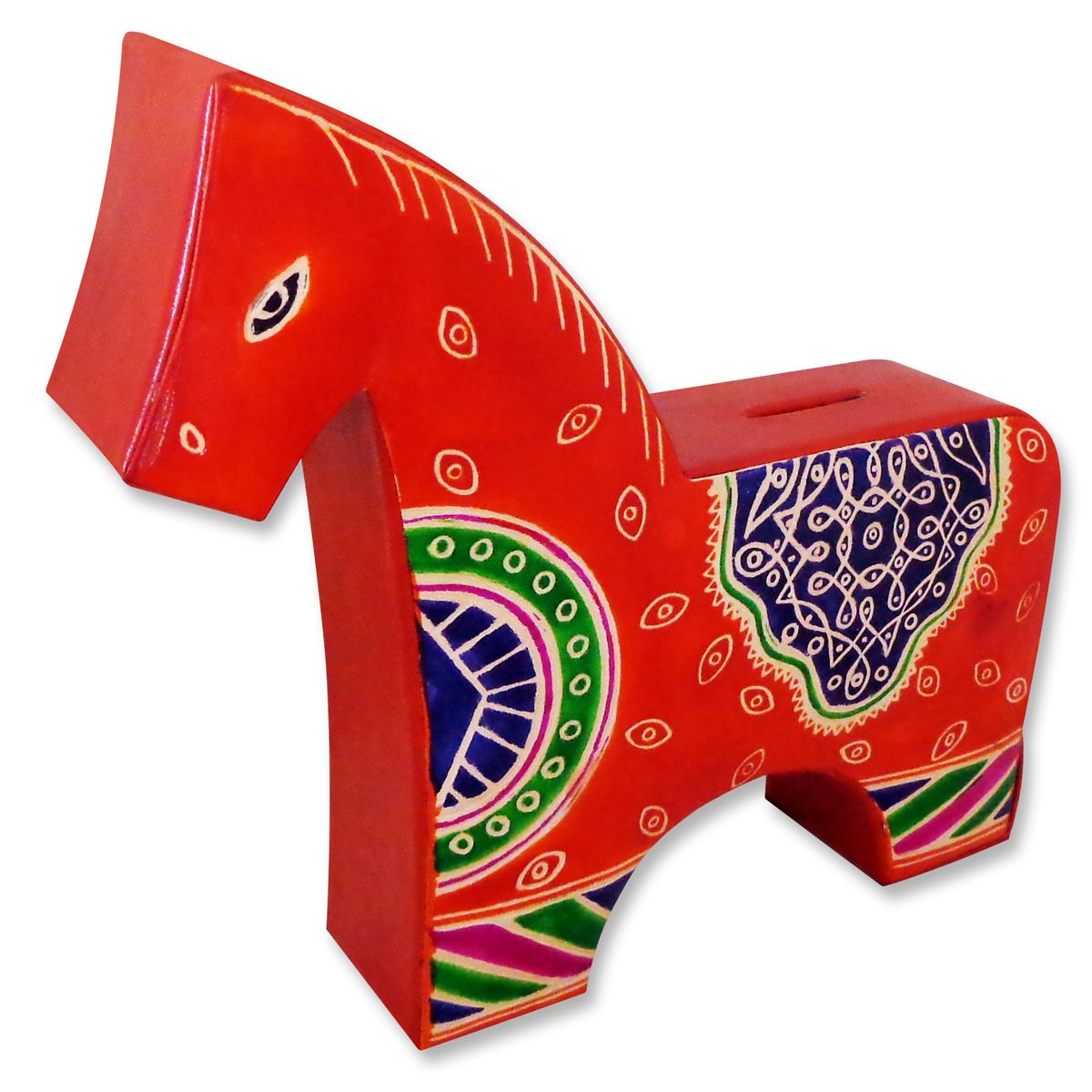 Alcancía Sanborns de cuero caballo grande - Artesanía