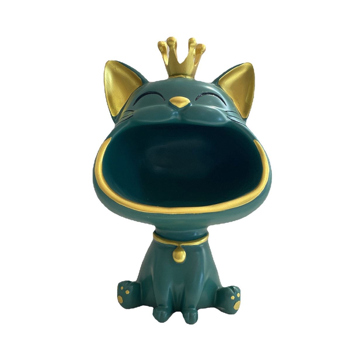 Figura Decorativa Boca de Gato Caja Almacenamiento