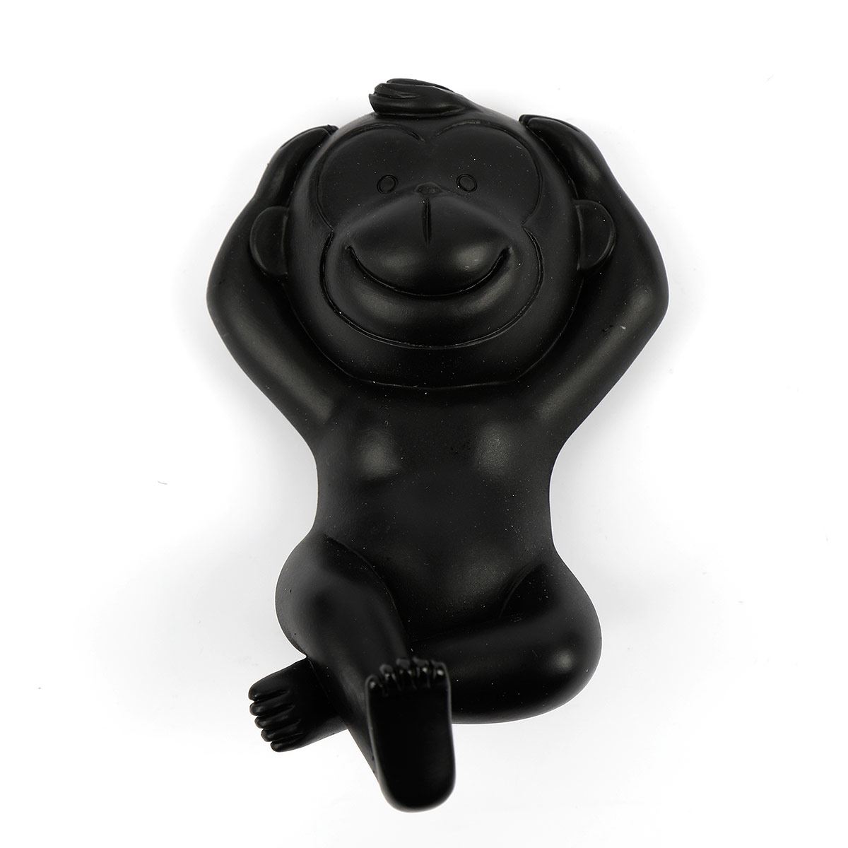 Figura Decorativa Resina Simio Negro