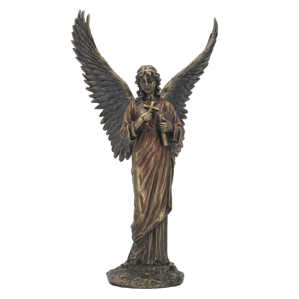 Figura Angel con Cruz y Libro