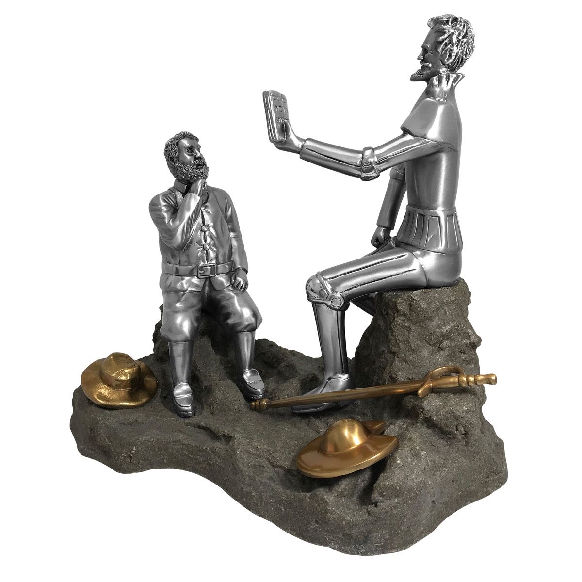 Figura Decorativa Don Quijote y Sancho Panza Reflexiones
