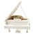 Caja musical Vanka piano blanco