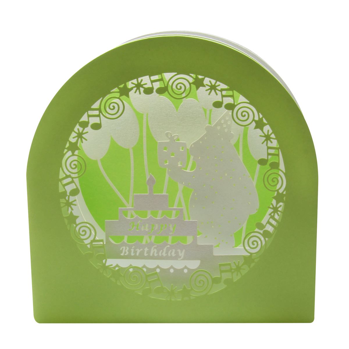 Tarjeta Happy Birthday Guangzhou Verde