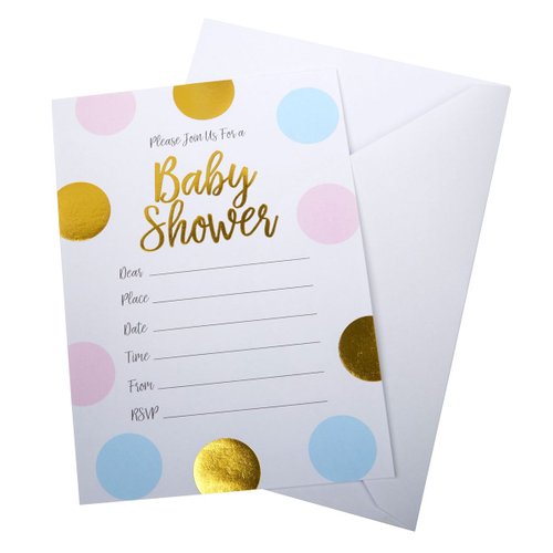 Baby Shower invitación con sobre