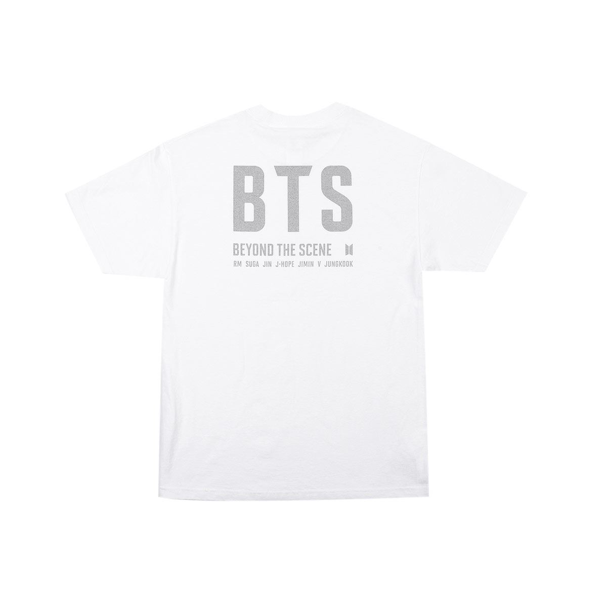 Camiseta [Logotipo BTS : blanco] / T-Shirt [BTS Logo : White]