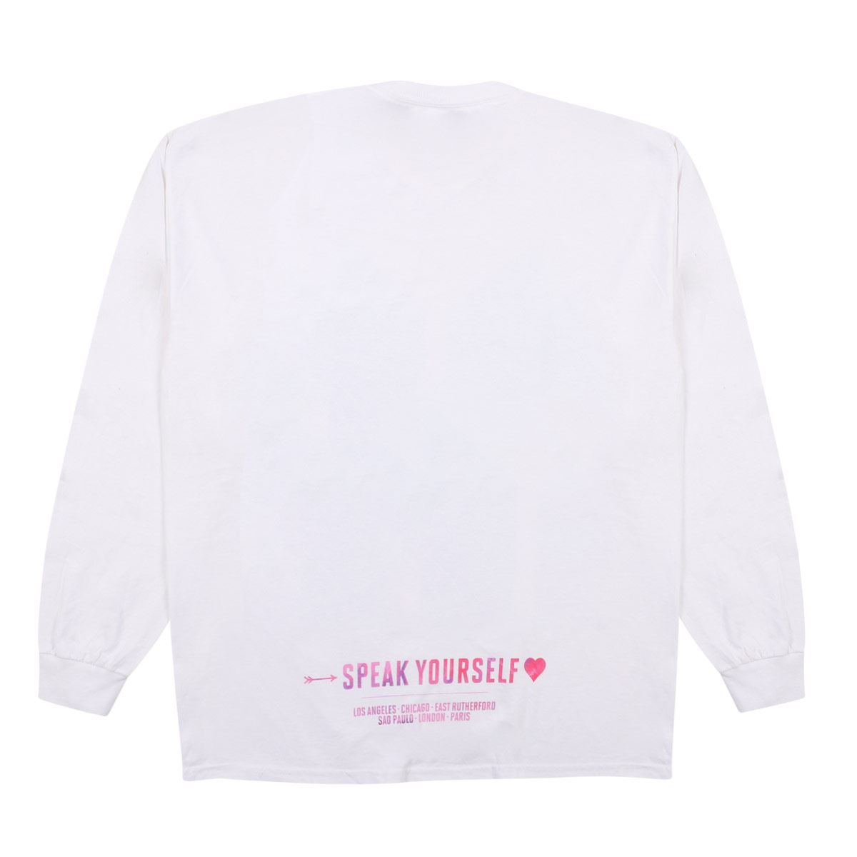 Camiseta blanca M/L Logotipo BTS 2019 Lavado de tinta / BTS Inkwash Logo L/S 2019 White T