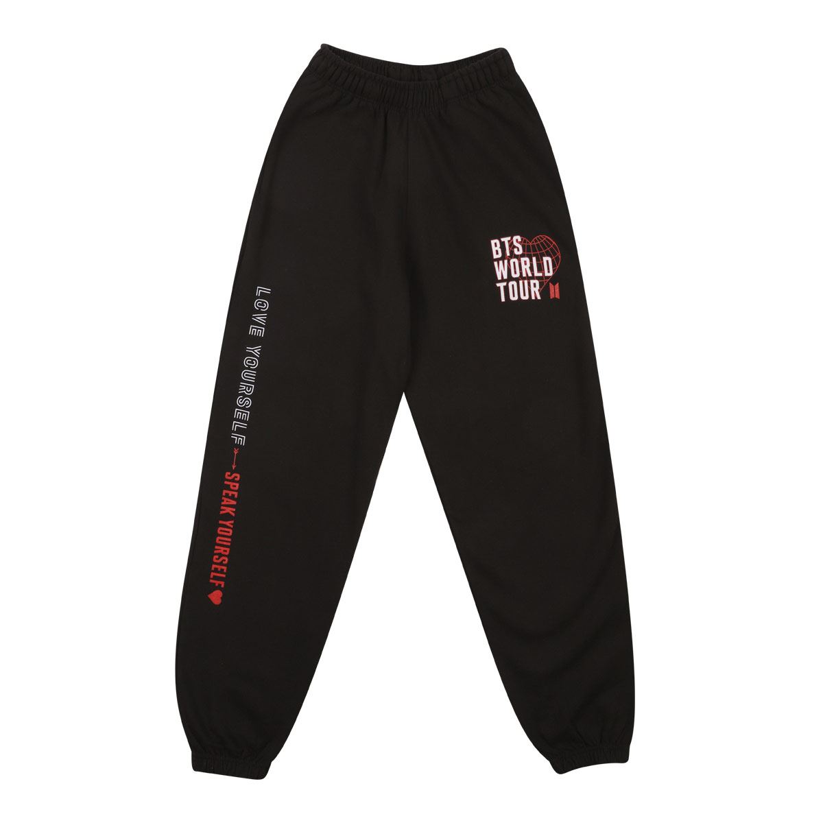 Joggers Bts Heart Globe [Negro] / BTS Heart Globe Joggers [Black]