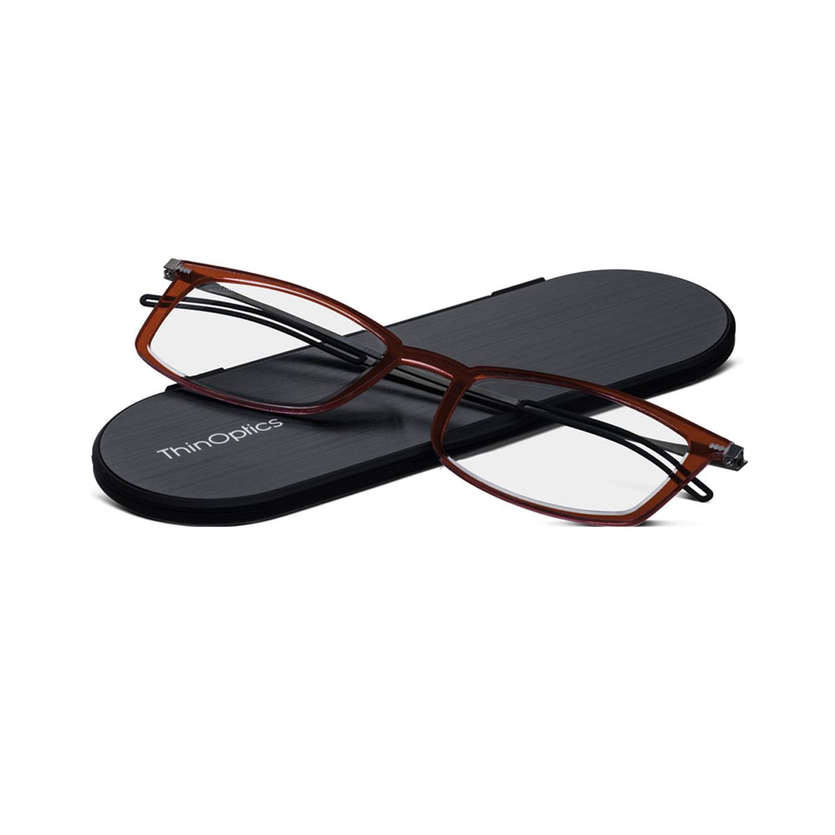 Lente de lectura brooklyn Thinoptics 1.5 rectangular rojo