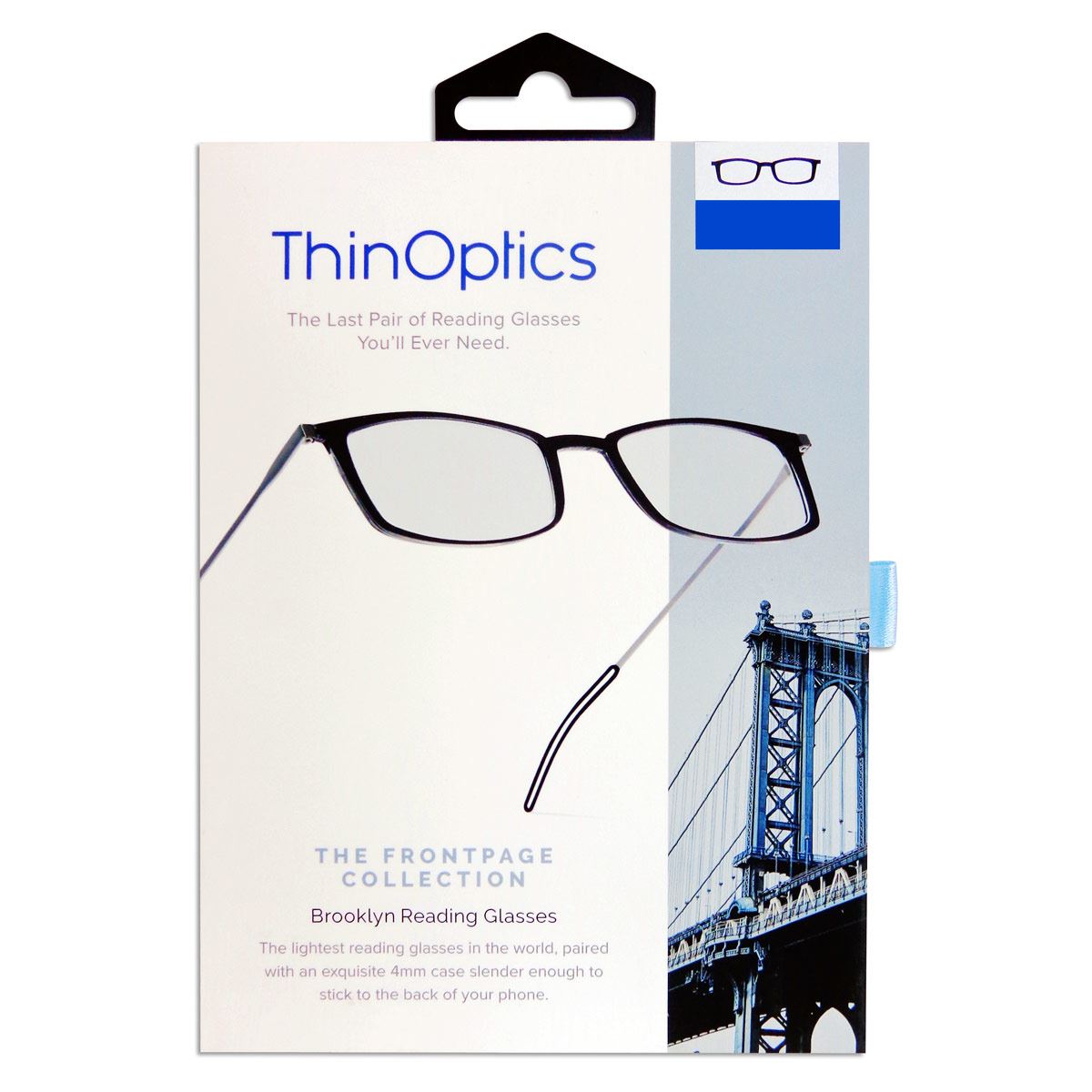 Lente de lectura brooklyn Thinoptics 1.5 rectangular rojo