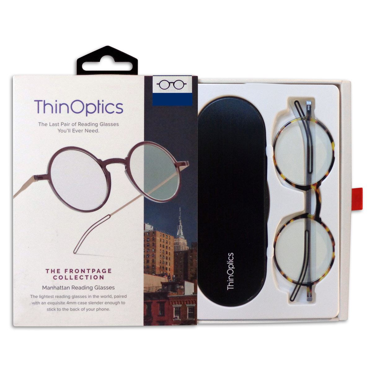 Lente de lectura manhattan Thinoptics 2.5 redondo tortoise