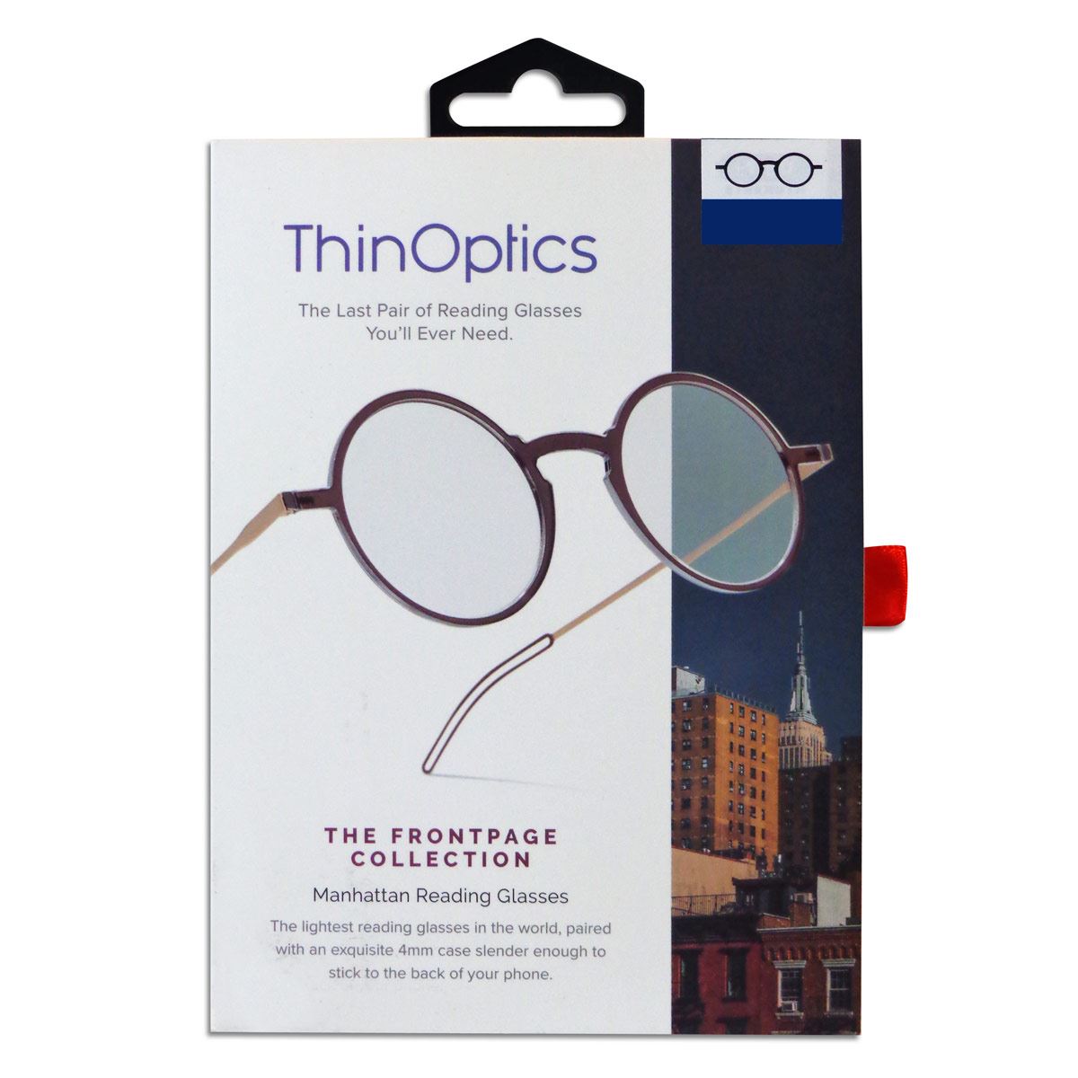 Lente de lectura manhattan Thinoptics 2.5 redondo tortoise