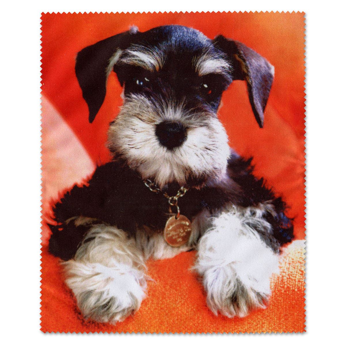 Paño de limpieza estampado perro schauzer