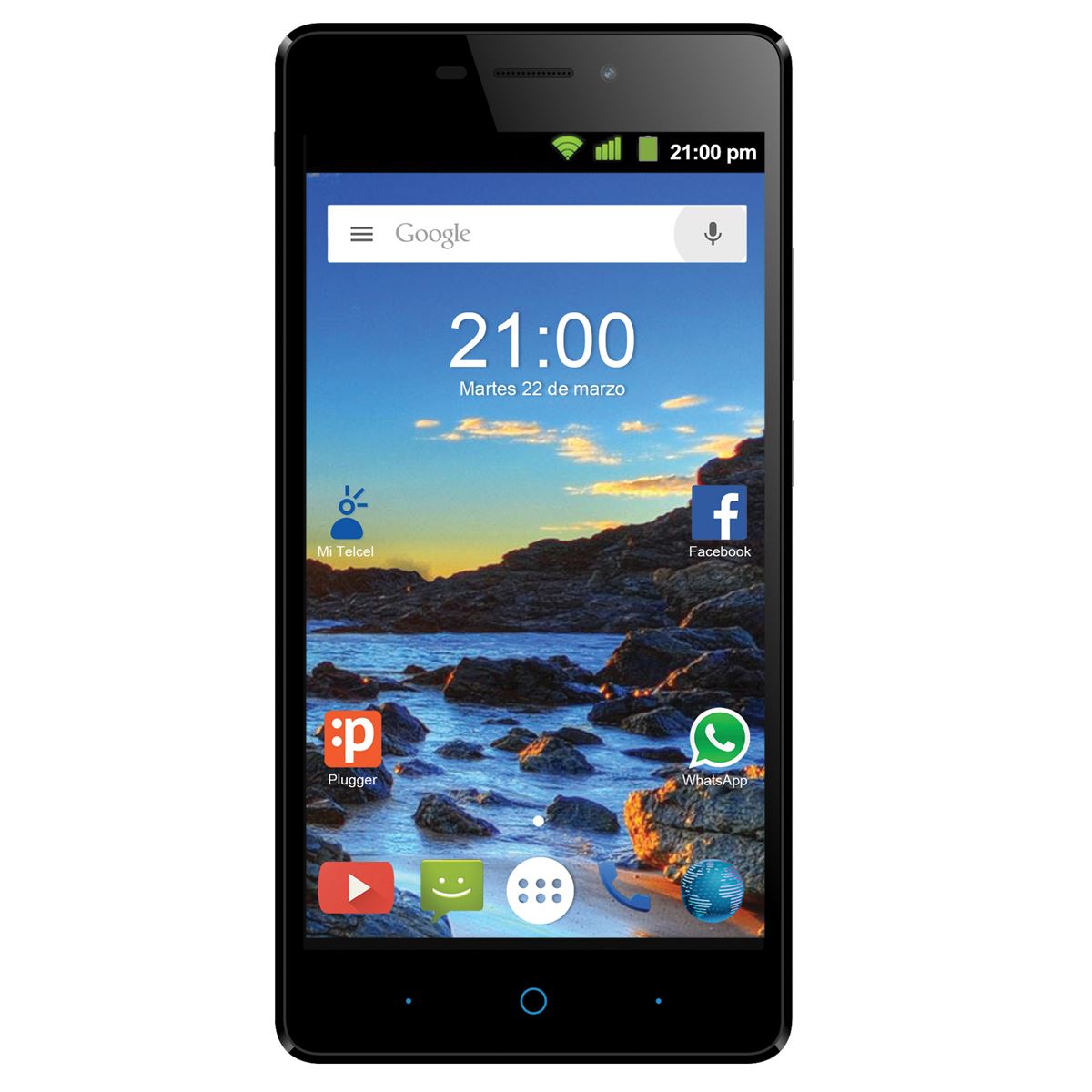 Celular ZTE Blade V580 Color Plata R9 (Telcel)
