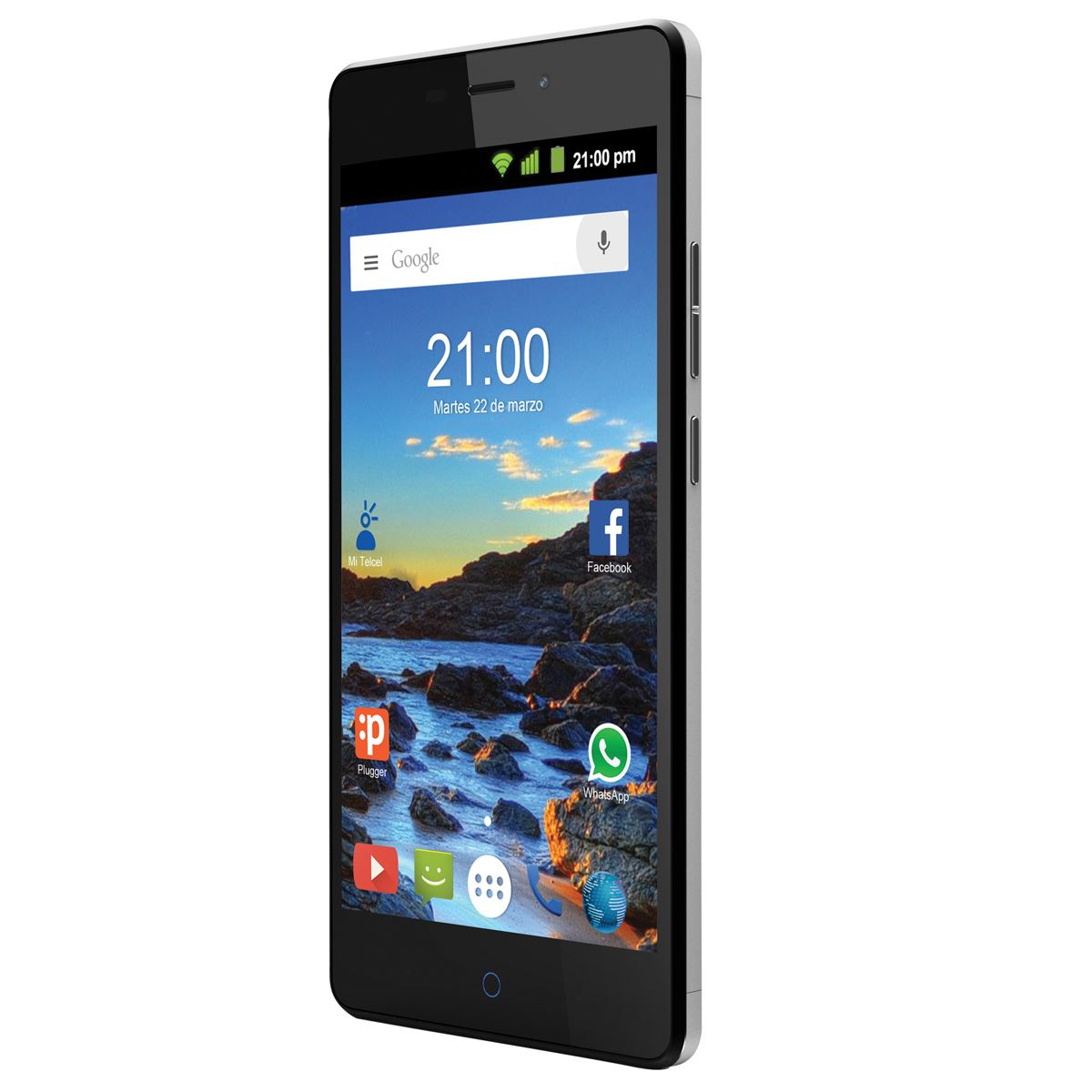 Celular ZTE Blade V580 Color Plata R9 (Telcel)