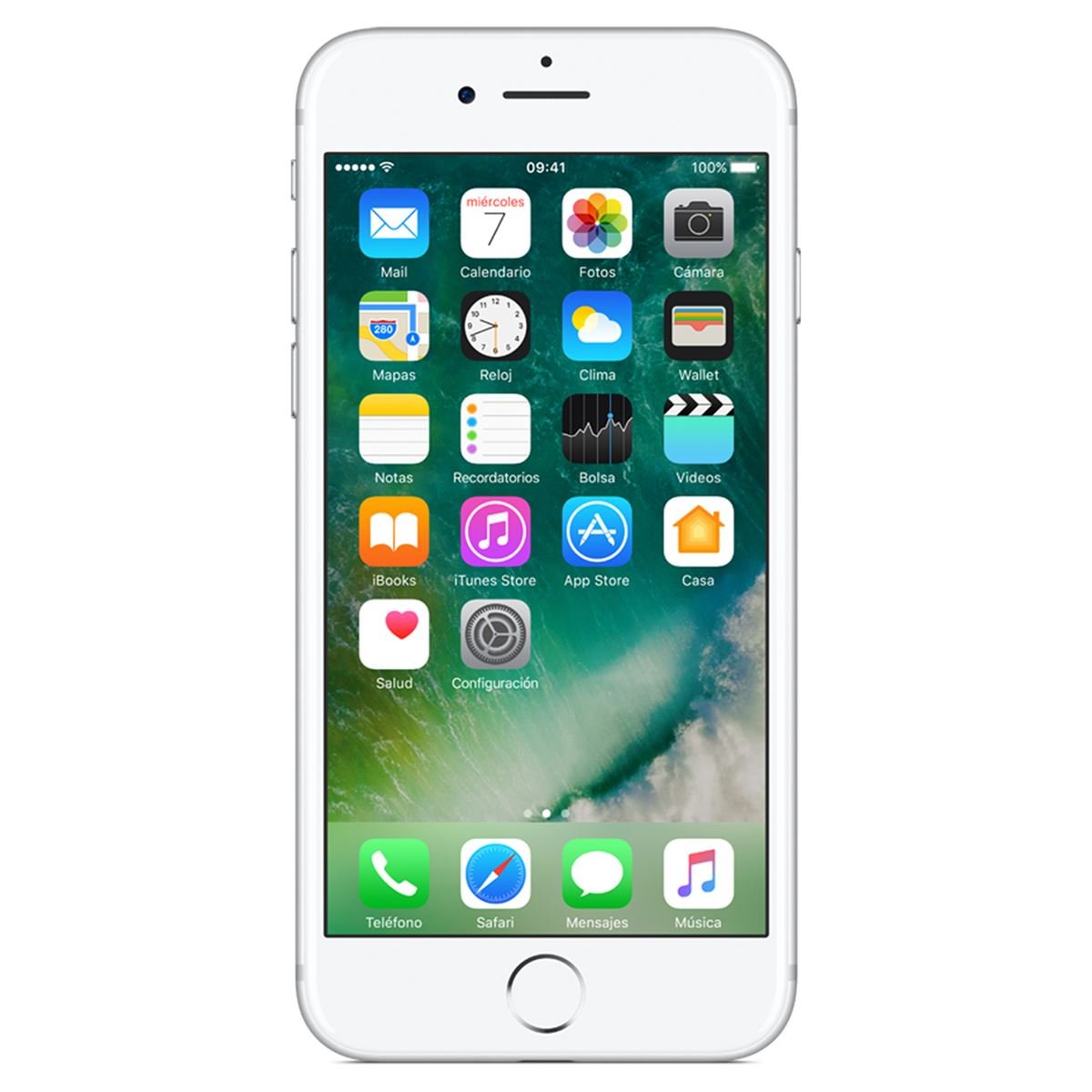 Celular iPhone 7 32Gb Color Plata R9 (Telcel)