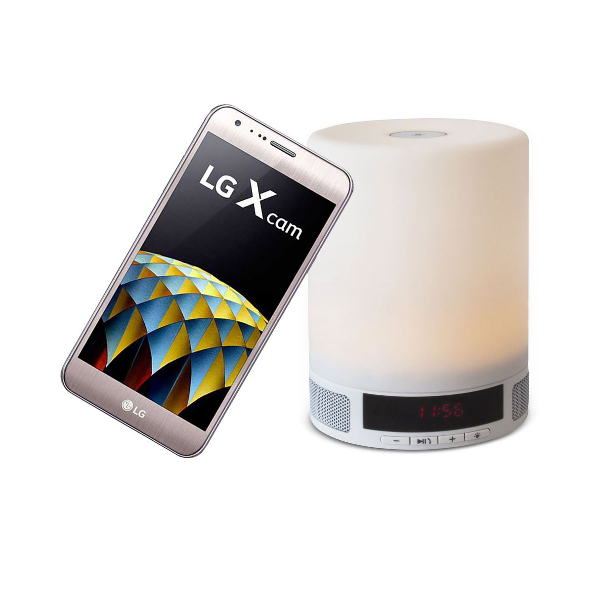 Amigo Kit LG K580H X Cam Dorado R9 + Bocina Lampara Despertador