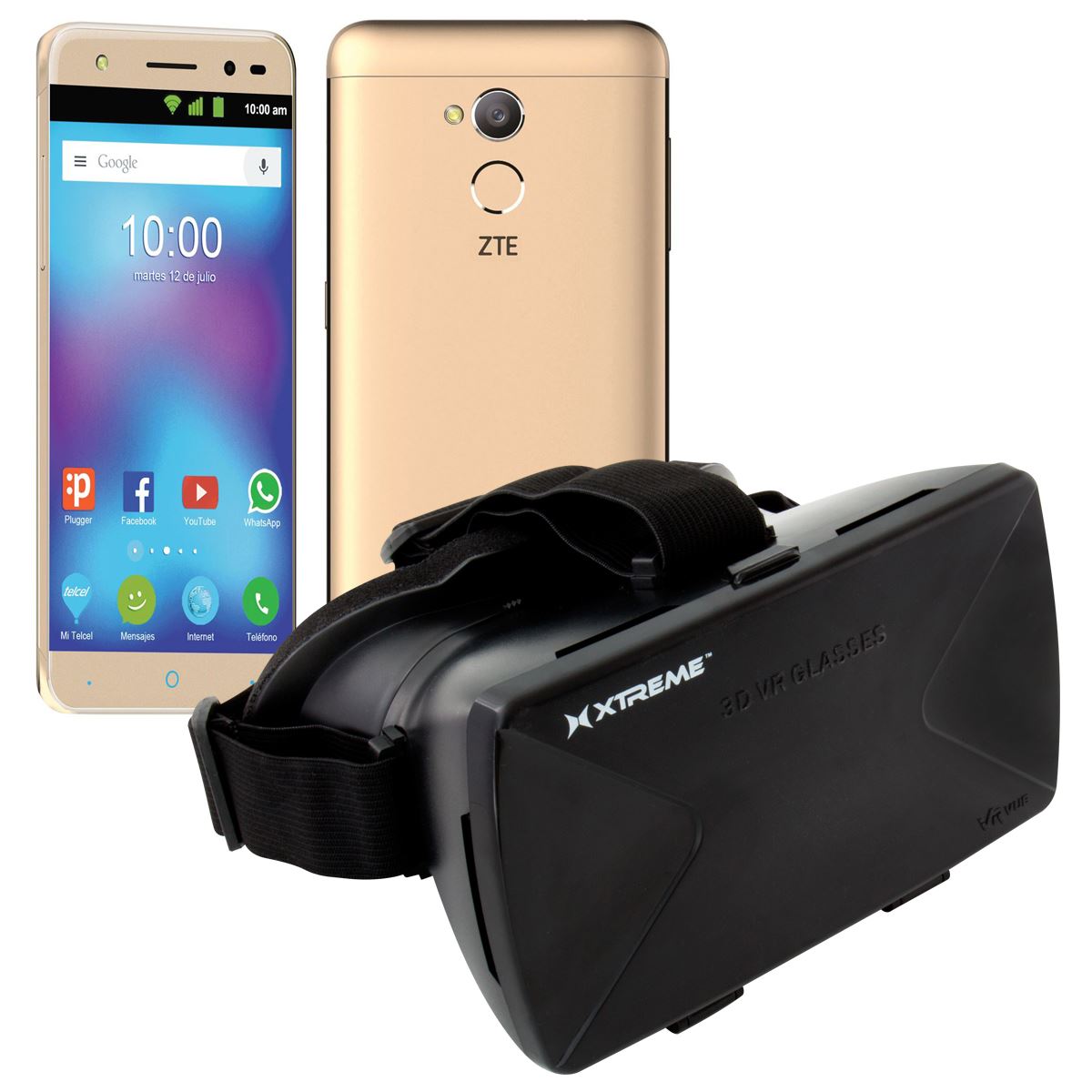 Amigo ZTE Blade V6 Max Dorado + Lentes 3D Xtreme VR