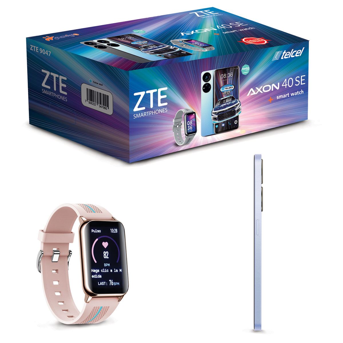 ZTE Axon 40 SE 128gb Azul Telcel R9 + Smartwatch