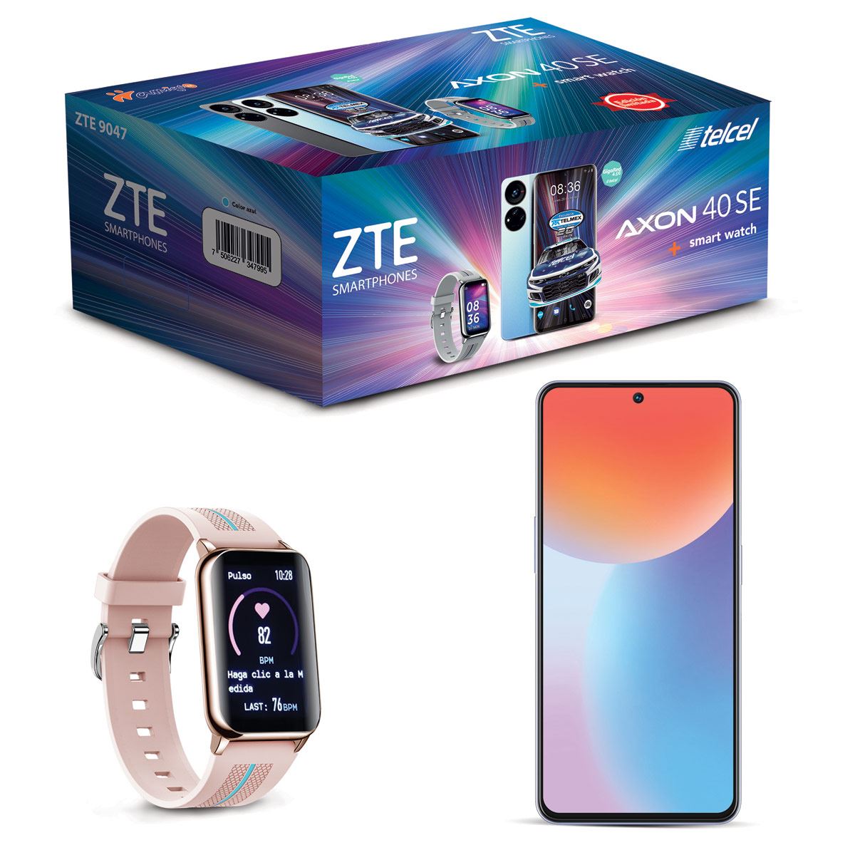 ZTE Axon 40 SE 128gb Azul Telcel R9 + Smartwatch