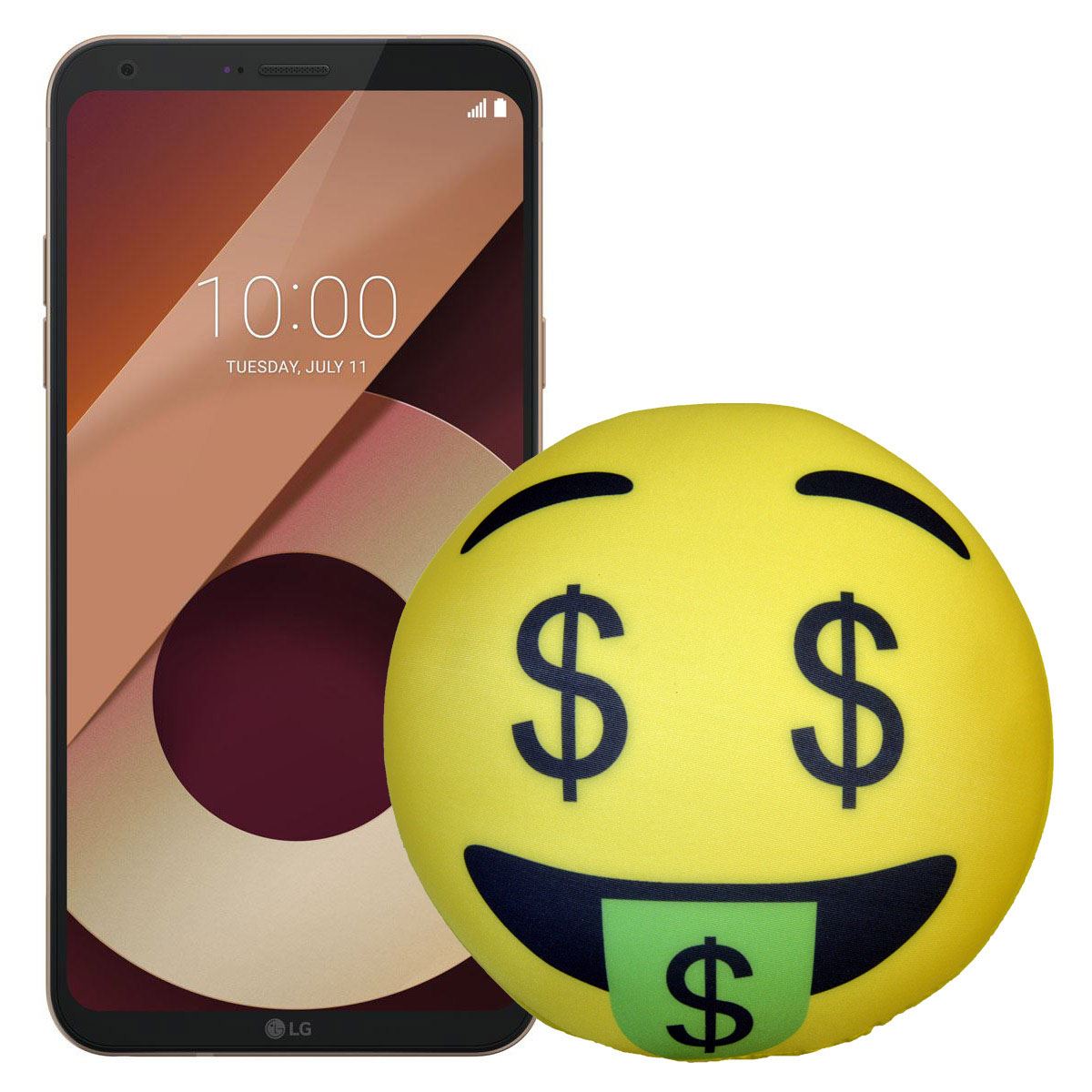 Celular LG Q6 PRME Dorado +Almohada Dinero R9 (Telcel)