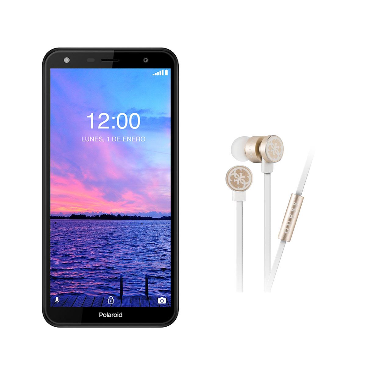 Celular Polaroid Cosmo K2 PLUS Negro+ Audífonos R9 (Telcel)