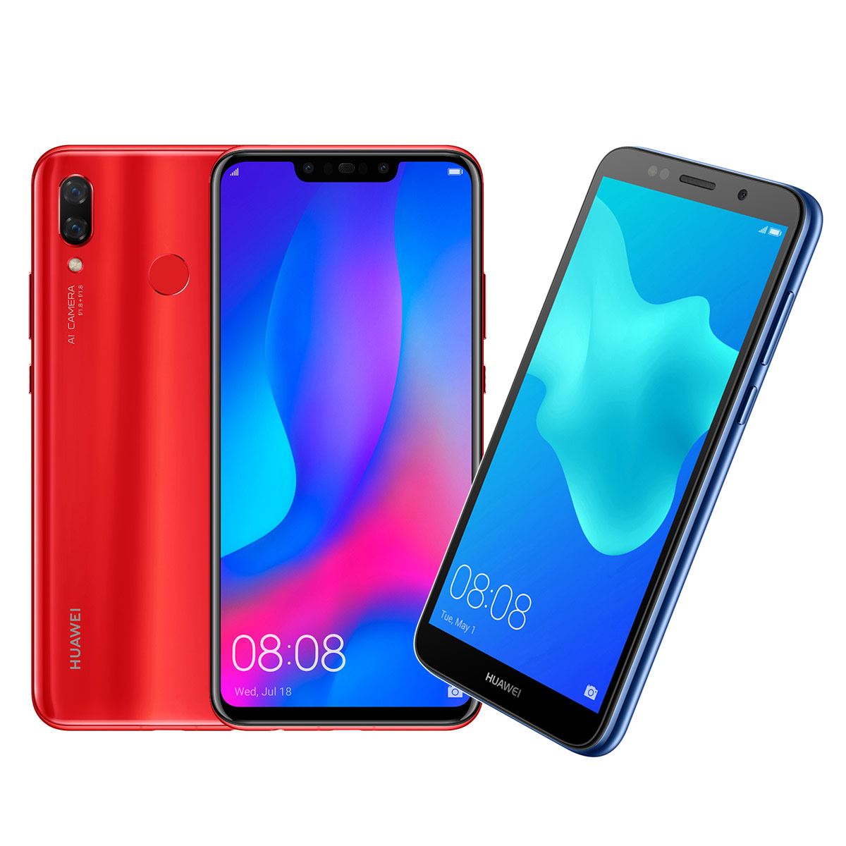 Preventa Celular Huawei PAR-LX9 Nova 3 Color Rojo R9 &#40;Telcel&#41;&#43;Y5 Color Azul R9 &#40;Telcel&#41;