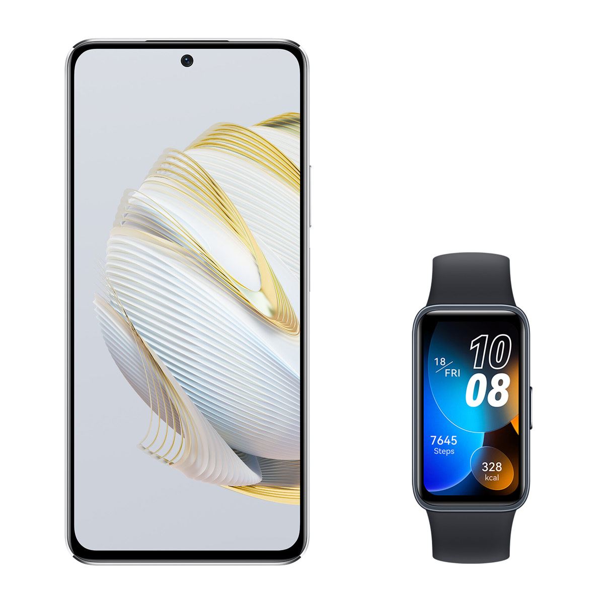 Huawei Nova 10 SE 256GB Plata Telcel R9 + Huawei Band 8