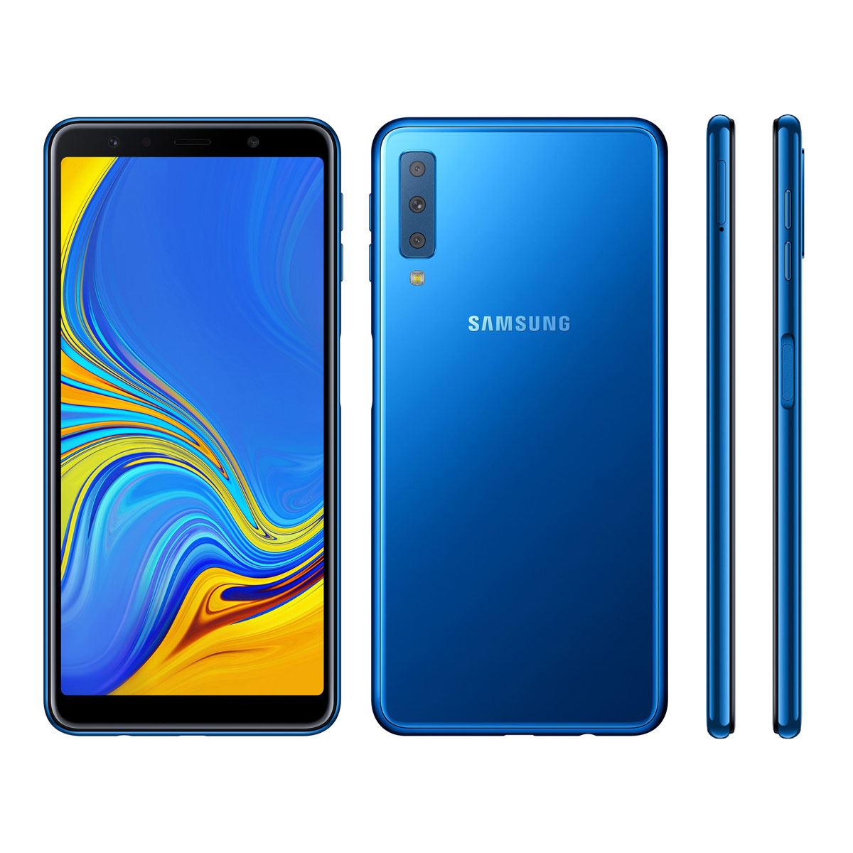 Celular Samsung A750G Galaxy A7 Color Azul R9 &#40;Telcel&#41;