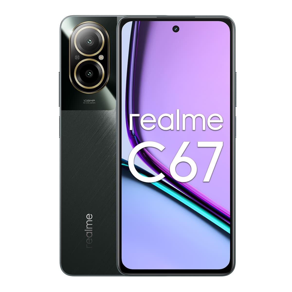 Celular Realme C67 256GB Color Negro R7 (Telcel) + Realme Earbuds
