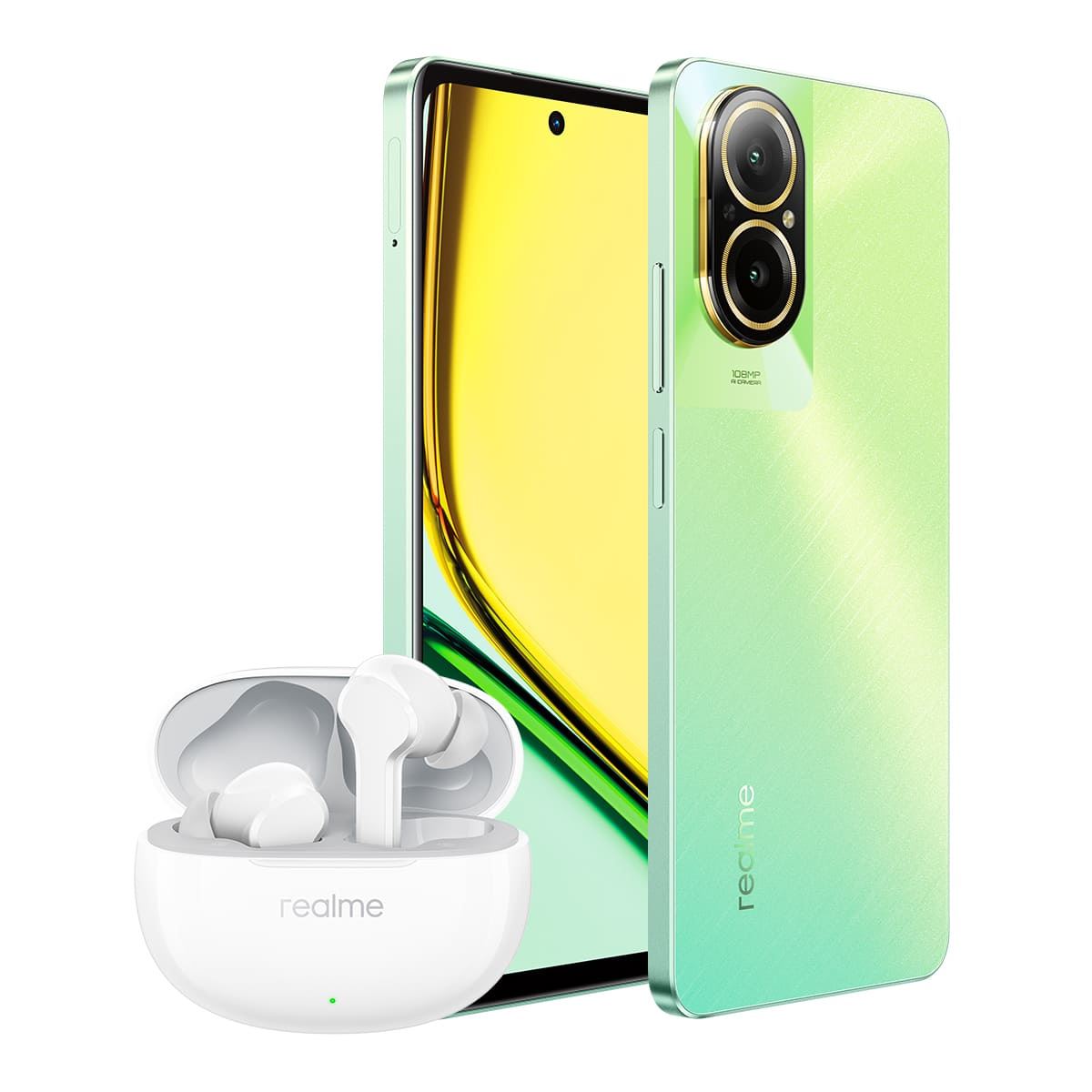 Celular Realme C67 256GB Color Verde R5 (Telcel) + Realme Earbuds